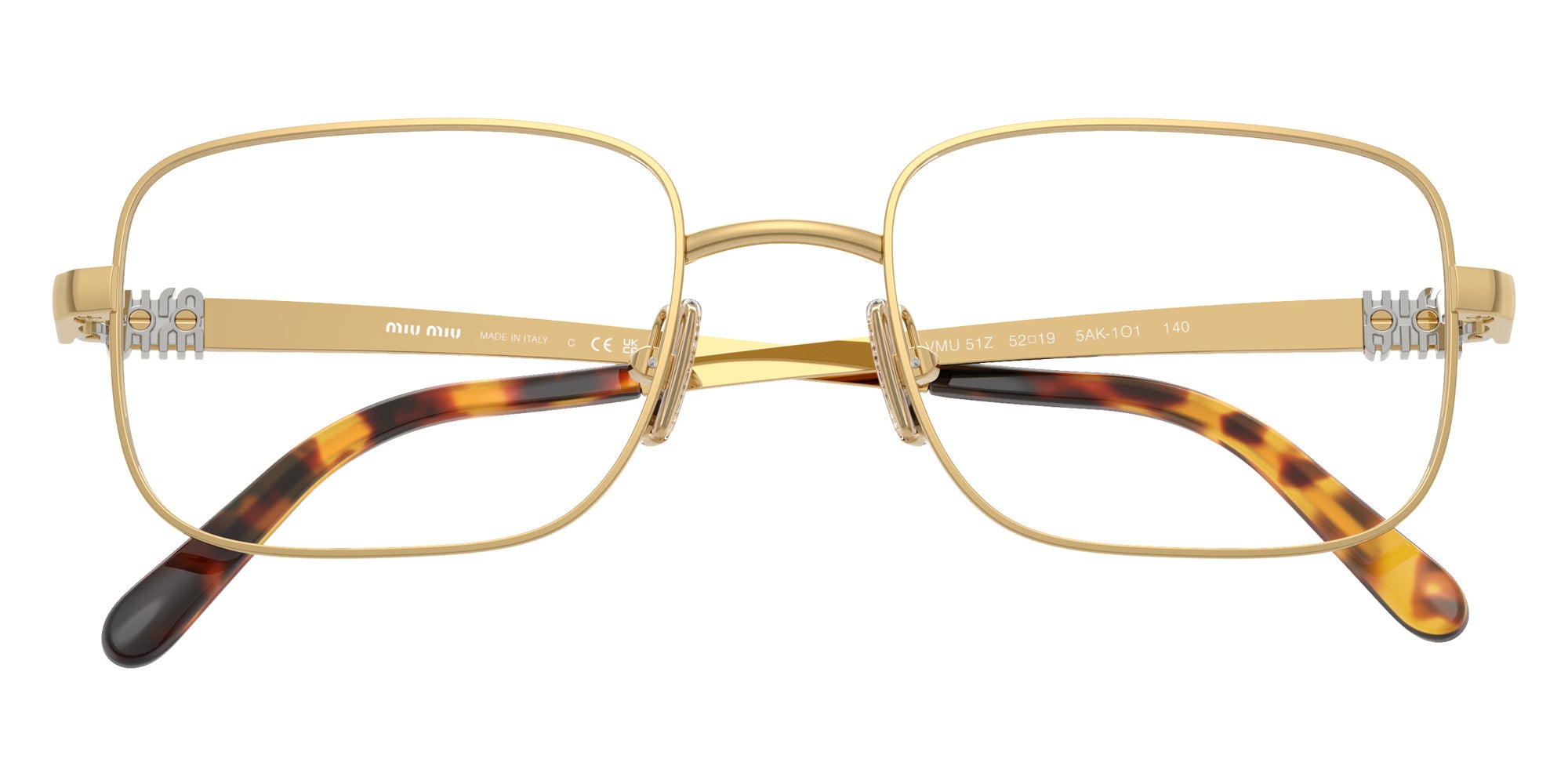 Miu Miu MU 51ZV 5AK1O1 50 - Gold #id:mu51zv5ak1o1_s:104120