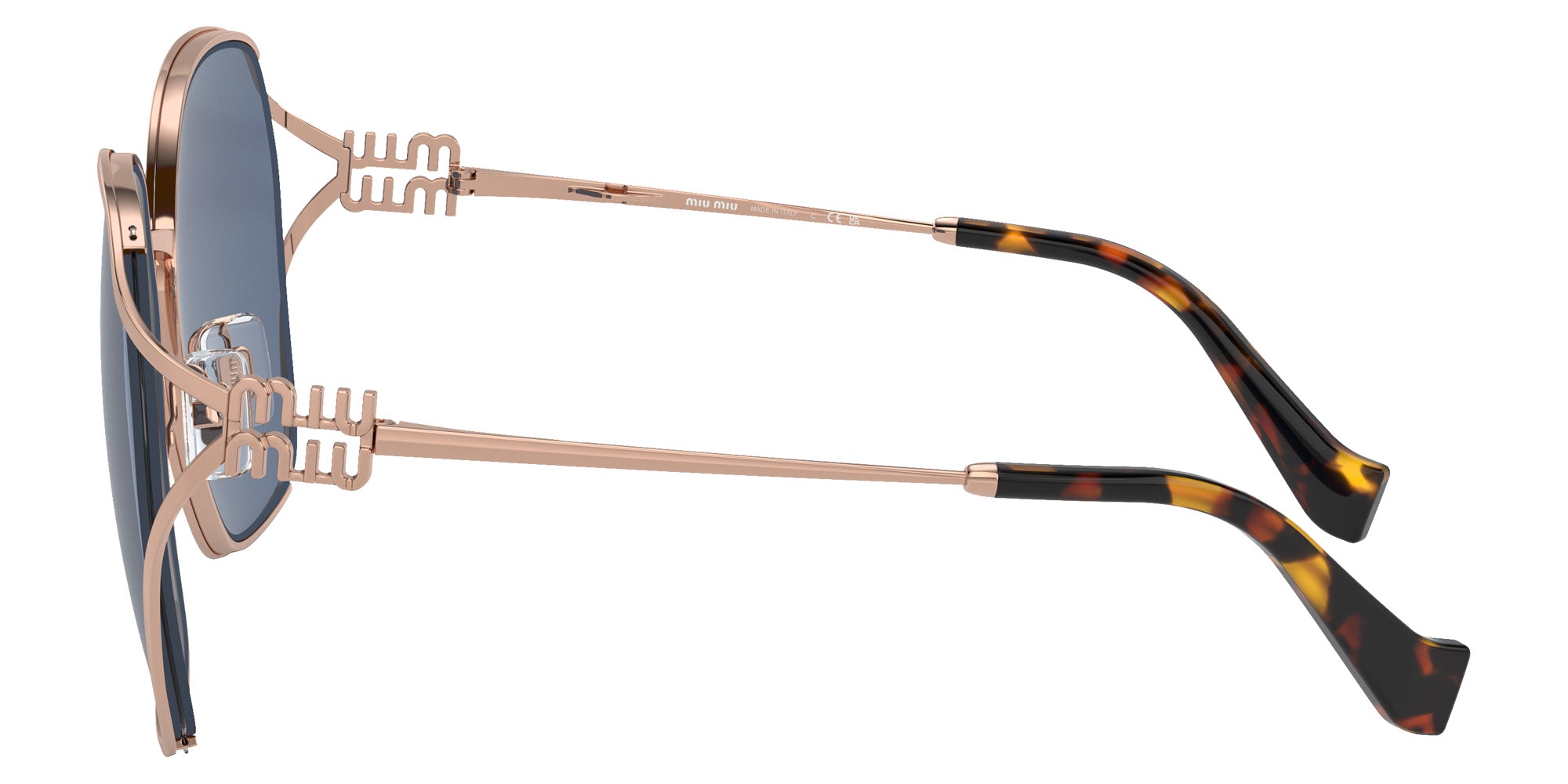 Miu Miu MU 52WS ZVF1V1 60 - Rose Gold / Dark Blue #id:mu52wszvf1v1_s:100110