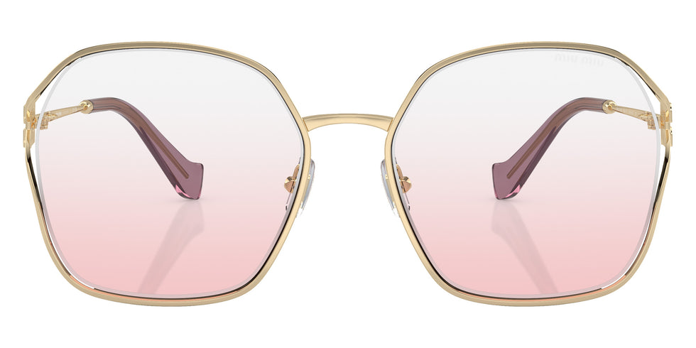 Miu Miu MU 52WS ZVN04Z 60 - Pale Gold / Clear Gradient Pink #id:mu52wszvn04z_s:100100