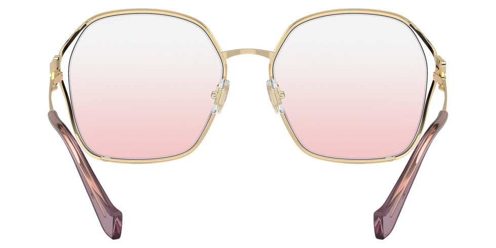 Miu Miu MU 52WS ZVN04Z 60 - Pale Gold / Clear Gradient Pink #id:mu52wszvn04z_s:100115