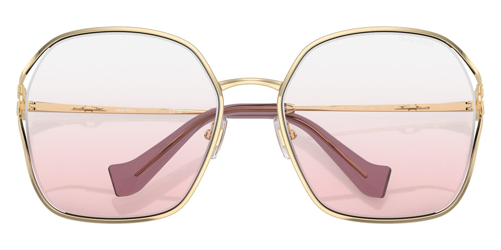 Miu Miu MU 52WS ZVN04Z 60 - Pale Gold / Clear Gradient Pink #id:mu52wszvn04z_s:100120
