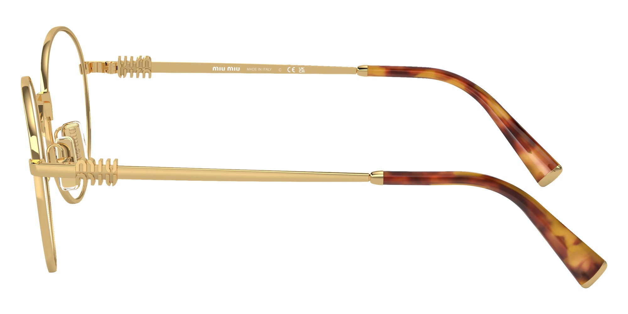 Miu Miu MU 52XV 5AK1O1 50 - Gold #id:mu52xv5ak1o1_s:100110