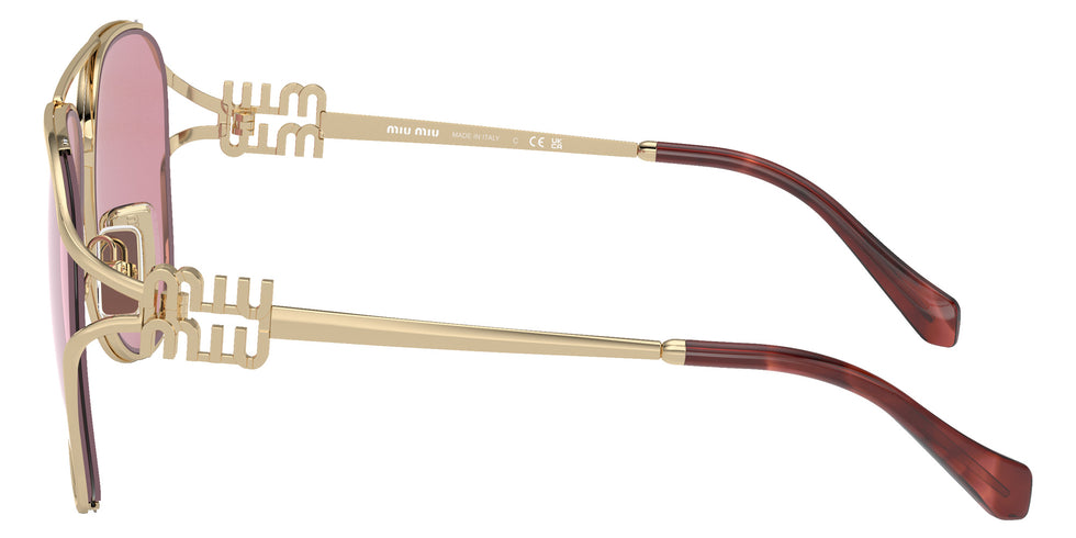 Miu Miu MU 52ZS ZVN50D 58 - Pale Gold / Dark Pink Mirrored Internal Silver #id:mu52zszvn50d_s:100110
