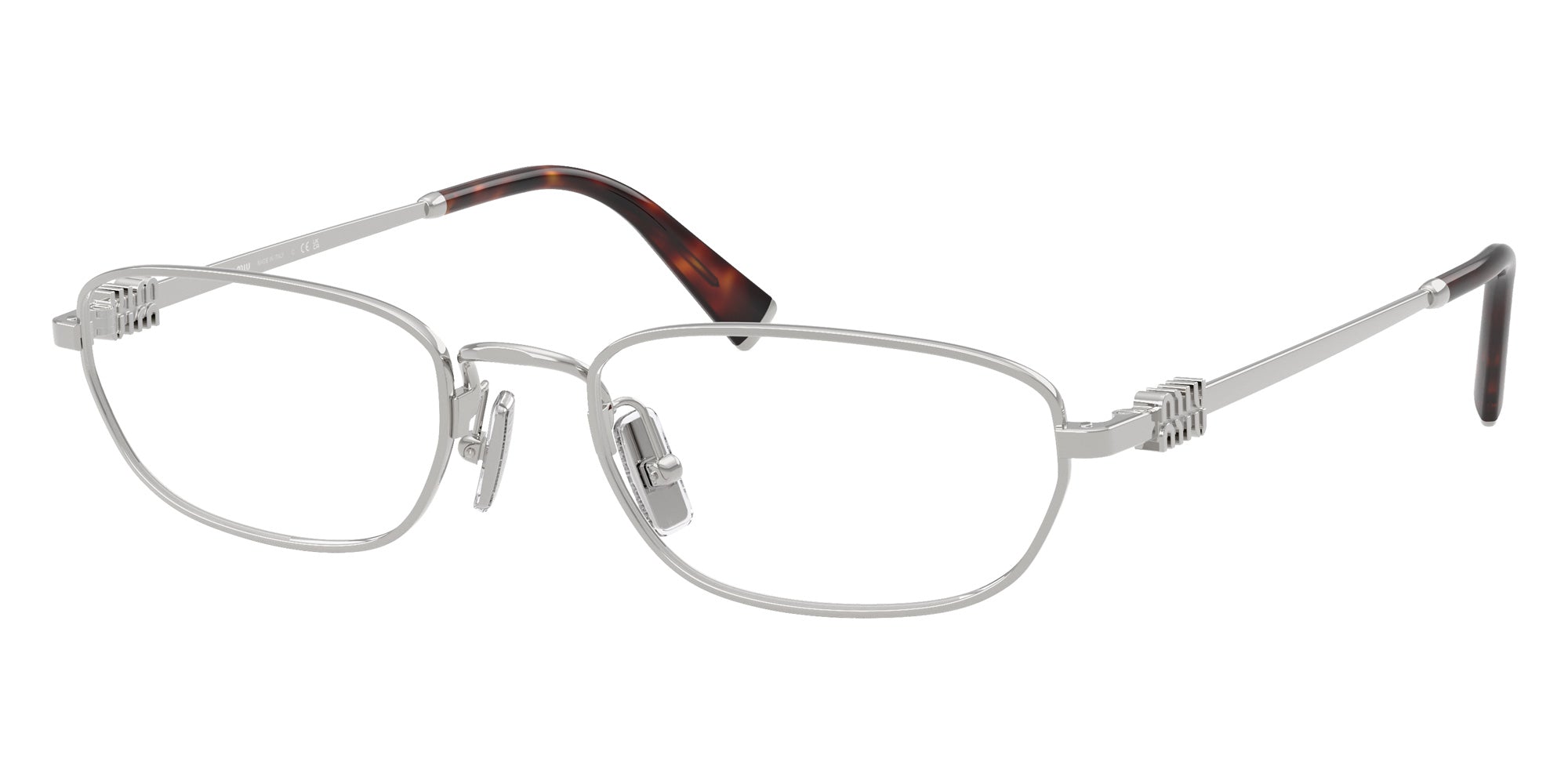 Miu Miu MU 52ZV 1BC1O1 53 - Silver #id:mu52zv1bc1o1_s:100105