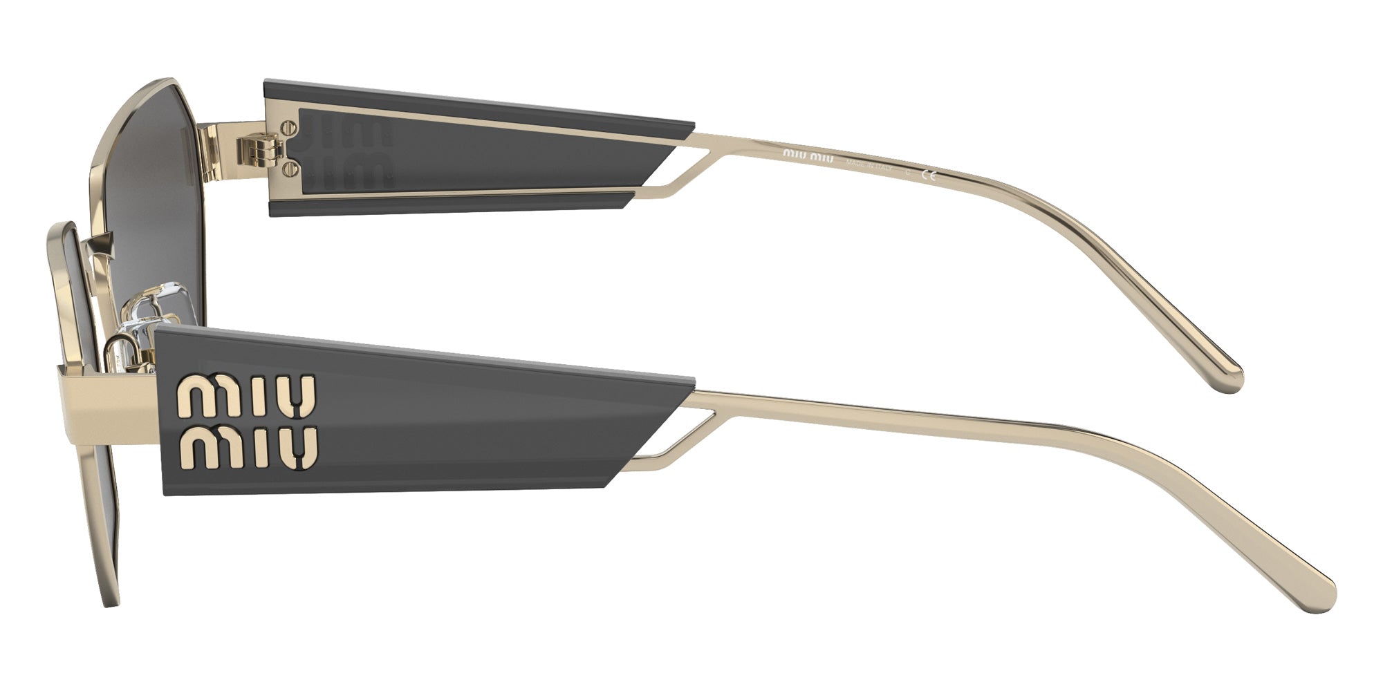 Miu Miu MU 53WS ZVN5S0 58 - Pale Gold / Dark Gray #id:mu53wszvn5s0_s:100110