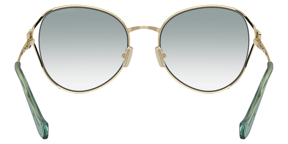 Miu Miu MU 53YS ZVN03O 58 - Pale Gold / Clear Gradient Light Blue #id:mu53yszvn03o_s:100115