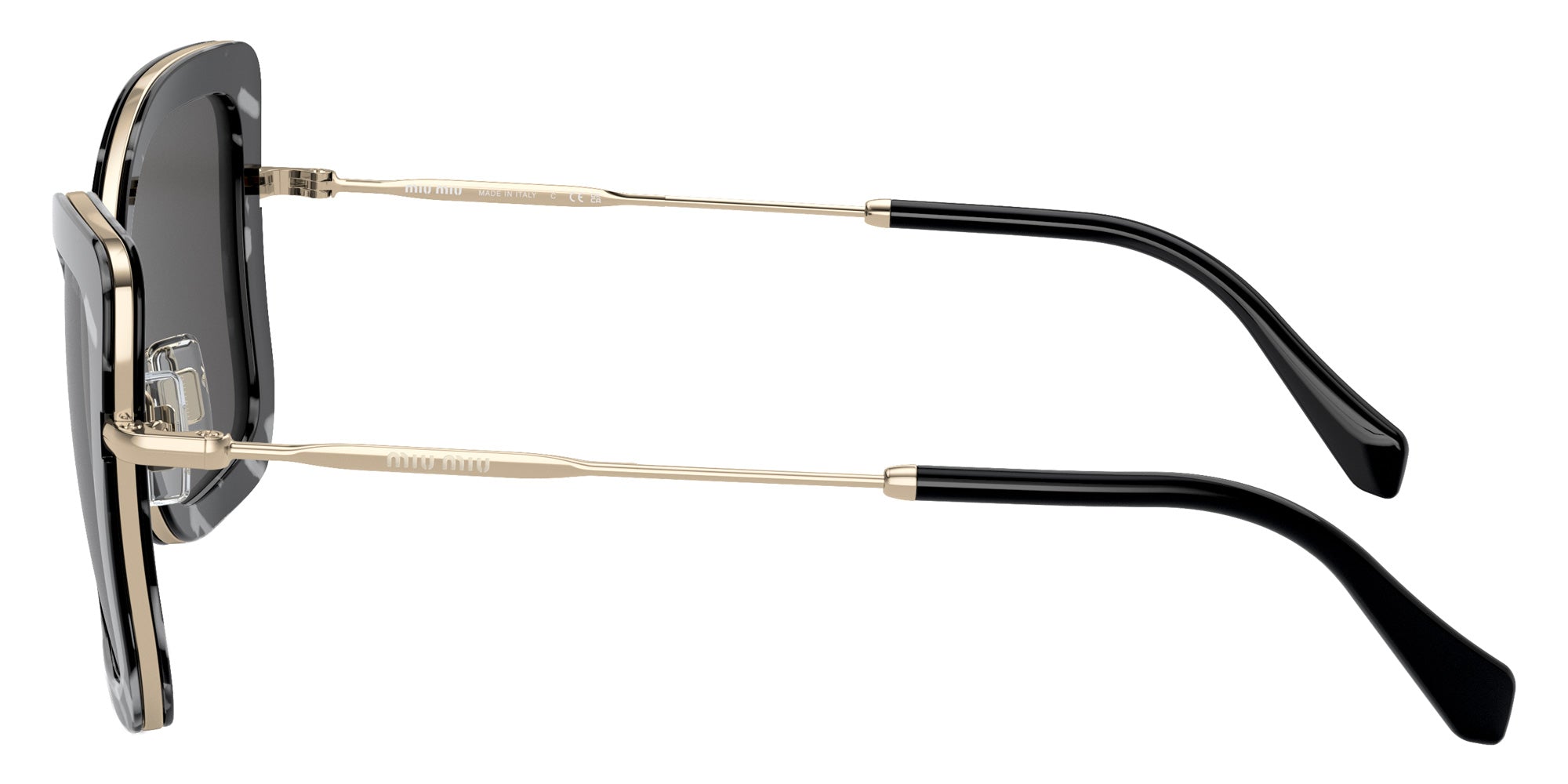 Miu Miu MU 55VS PC75S0 51 - Havana Black White / Dark Gray #id:mu55vspc75s0_s:100110