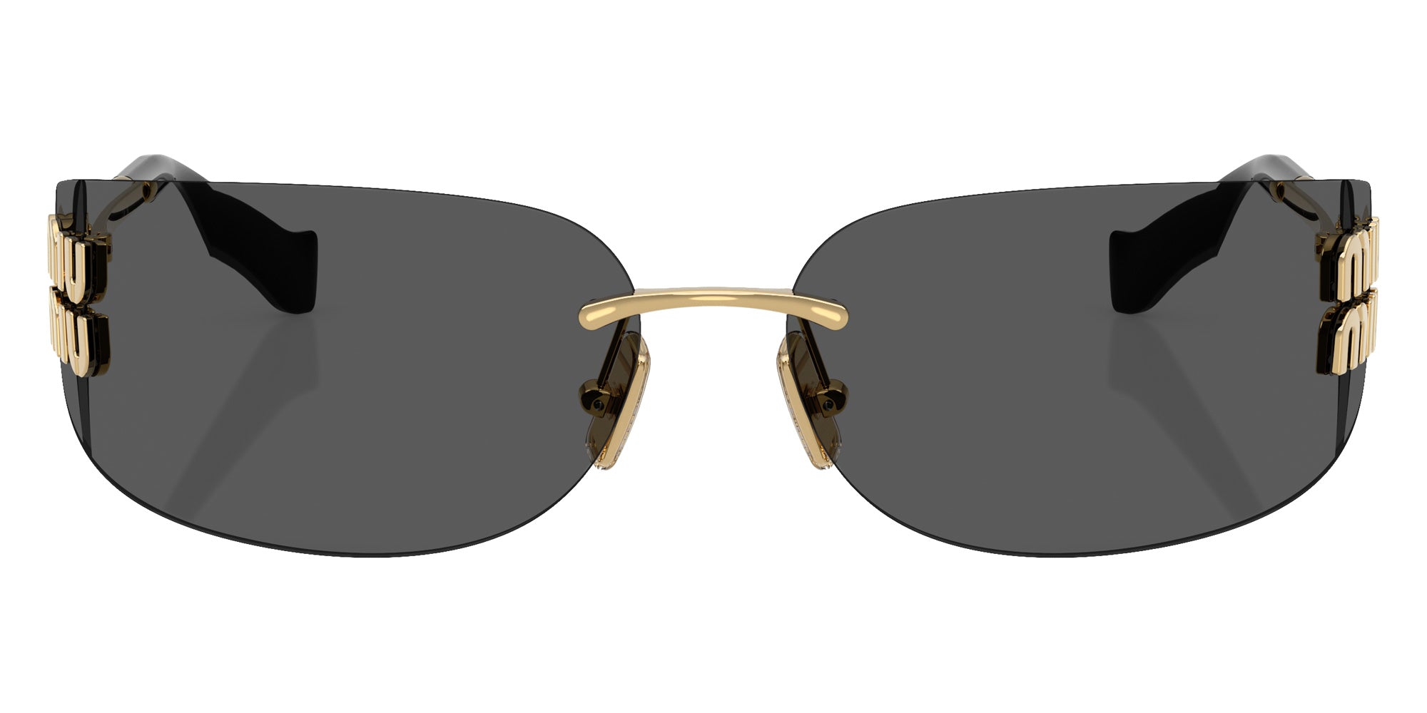 Miu Miu MU A51S 5AK5S0 75 - Gold / Dark Gray #id:mua51s5ak5s0_s:100100