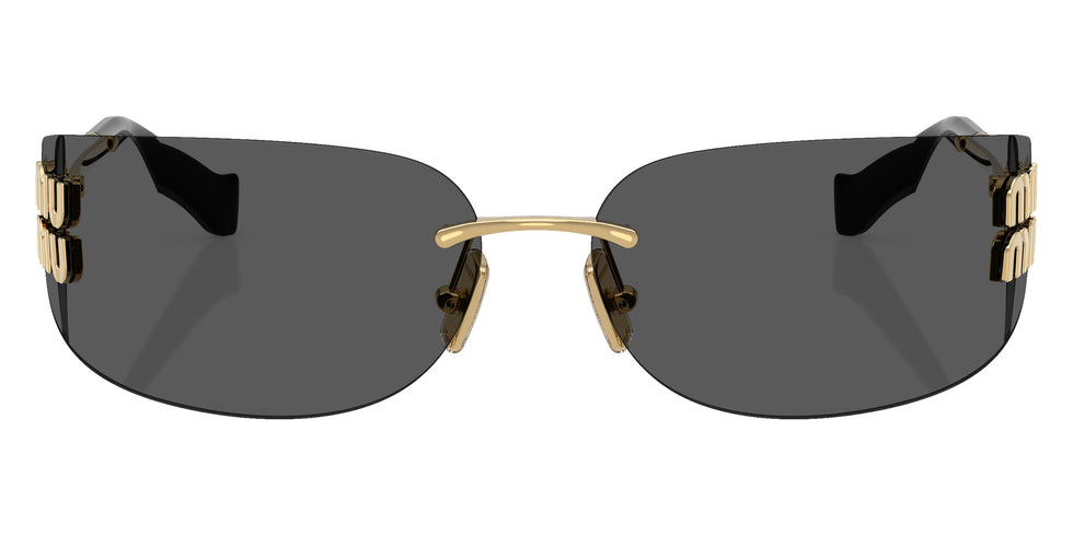 Miu Miu MU A51S 5AK5S0 75 - Gold / Dark Gray #id:mua51s5ak5s0_s:100100