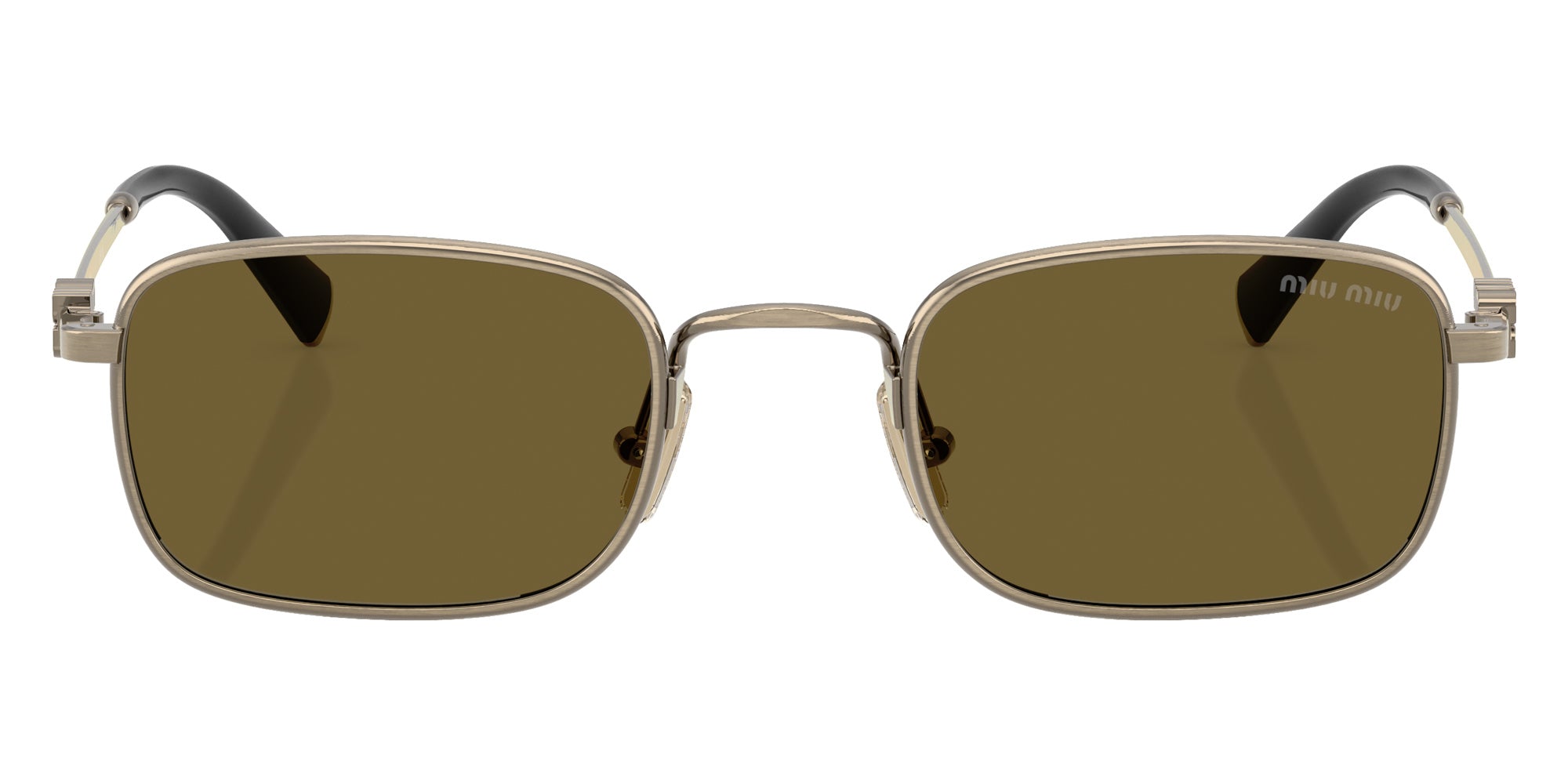 Miu Miu MU A53S 26C09Z 52 - Old Gold / Dark Brown #id:mua53s26c09z_s:100100