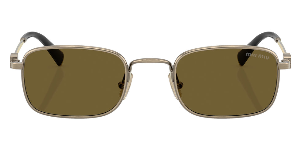 Miu Miu MU A53S 26C09Z 52 - Old Gold / Dark Brown #id:mua53s26c09z_s:100100