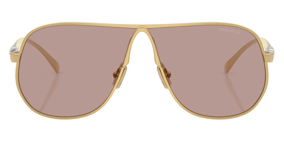 Miu Miu MU A56S 5AK20I 66 - Gold / Light Purple Brown #id:mua56s5ak20i_s:100100