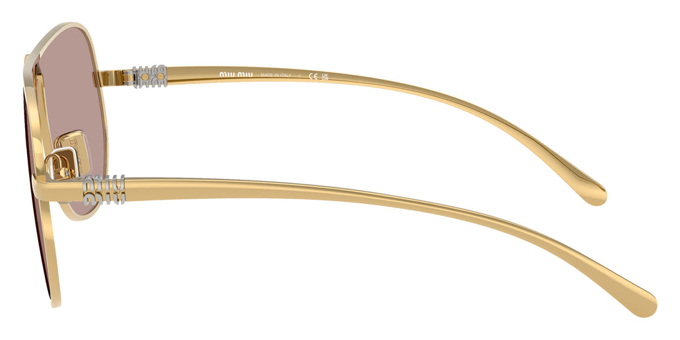 Miu Miu MU A56S 5AK20I 66 - Gold / Light Purple Brown #id:mua56s5ak20i_s:100110