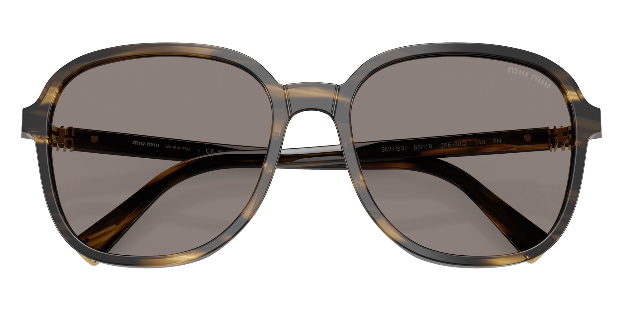 Miu Miu MU B01S 25E80Q 58 - Striped Loden #id:mub01s25e80q_s:100120