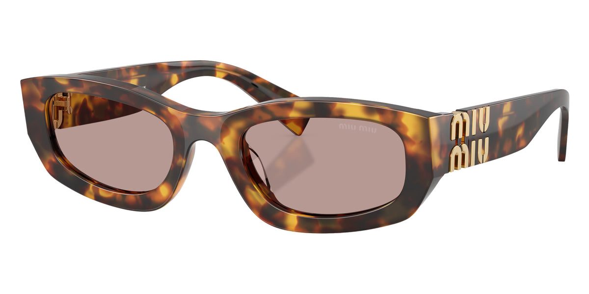 Miu Miu MU B04S 14L20I 53 - Honey Havana / Light Purple Brown #id:mub04s14l20i_s:100105