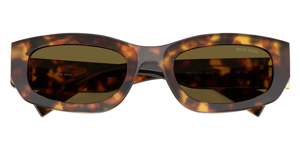 Miu Miu MU B04SF 14L09Z 53 - Havana Honey / Dark Brown #id:mub04sf14l09z_s:100120