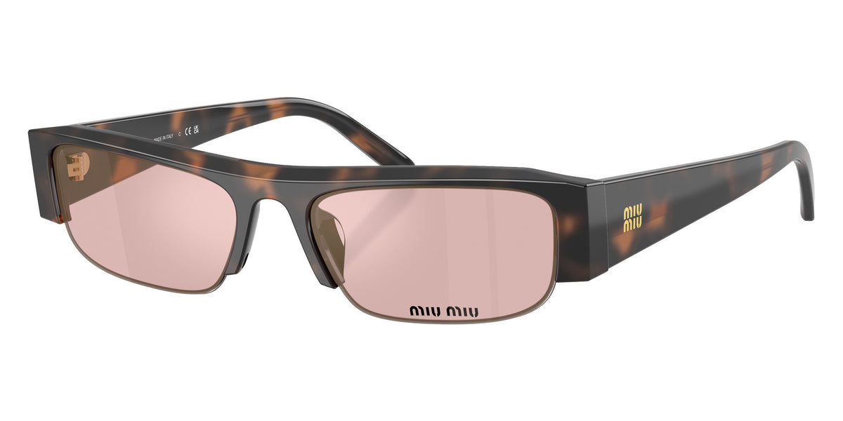 Miu Miu MU B07S 23A91C 51 - Havana Mauve / Pink Mirrored Gold #id:mub07s23a91c_s:100105