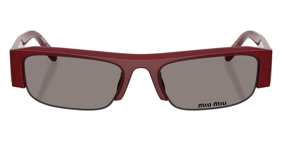 Miu Miu MU B07SF 21I80Q 54 - Opaline Burgundy / Dark Gray #id:mub07sf21i80q_s:106100