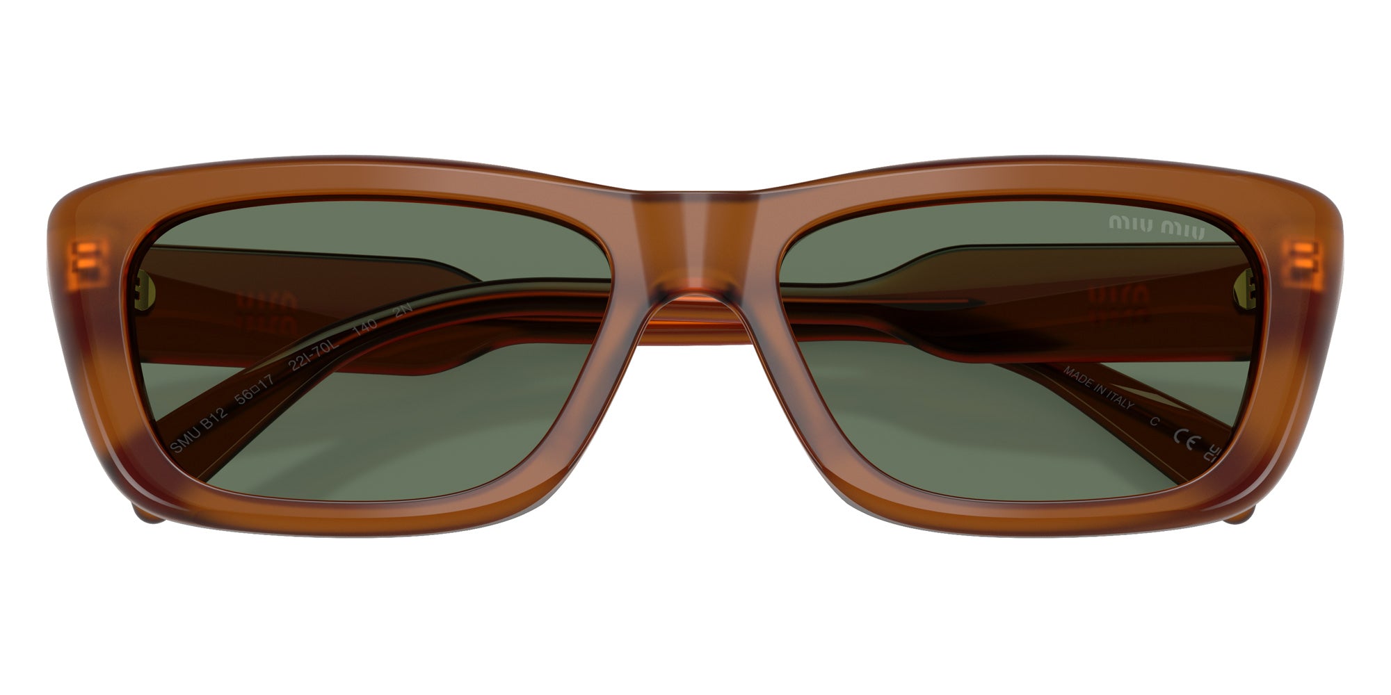 Miu Miu MU B12S 22I70L 56 - Amber #id:mub12s22i70l_s:106120