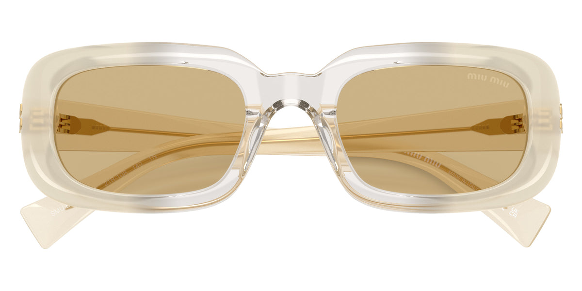 Miu Miu MU B13S 21R10R 52 - Opal Milk/Gray/Opal Milk / Yellow #id:mub13s21r10r_s:100120