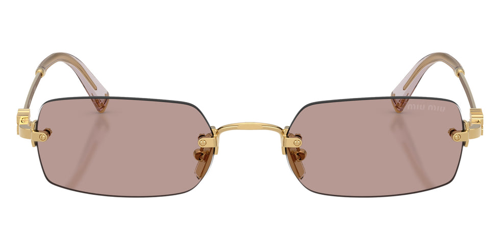 Miu Miu MU B50S 5AK20I 52 - Gold / Light Purple Brown #id:mub50s5ak20i_s:102100