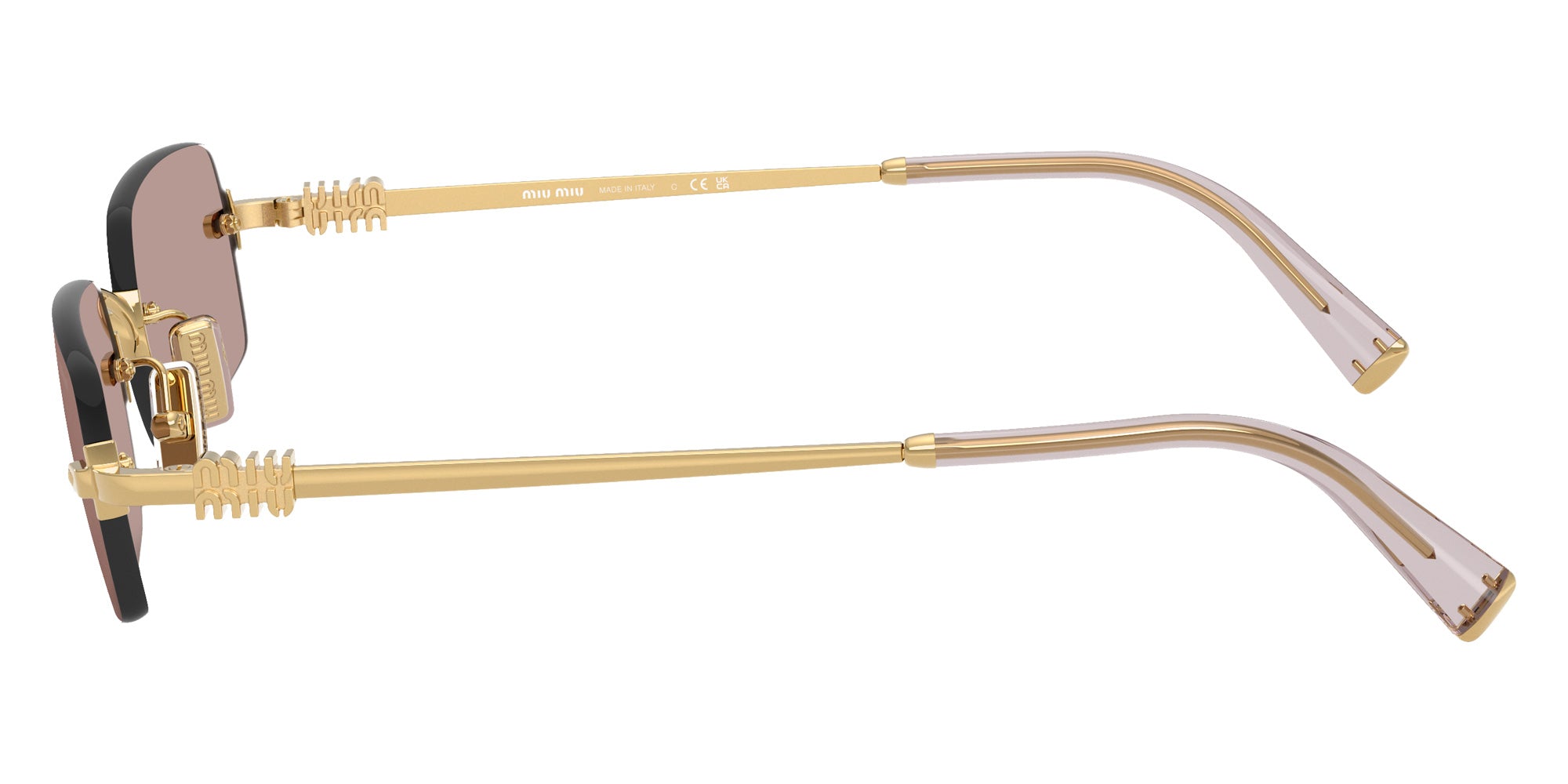 Miu Miu MU B50S 5AK20I 52 - Gold / Light Purple Brown #id:mub50s5ak20i_s:102110