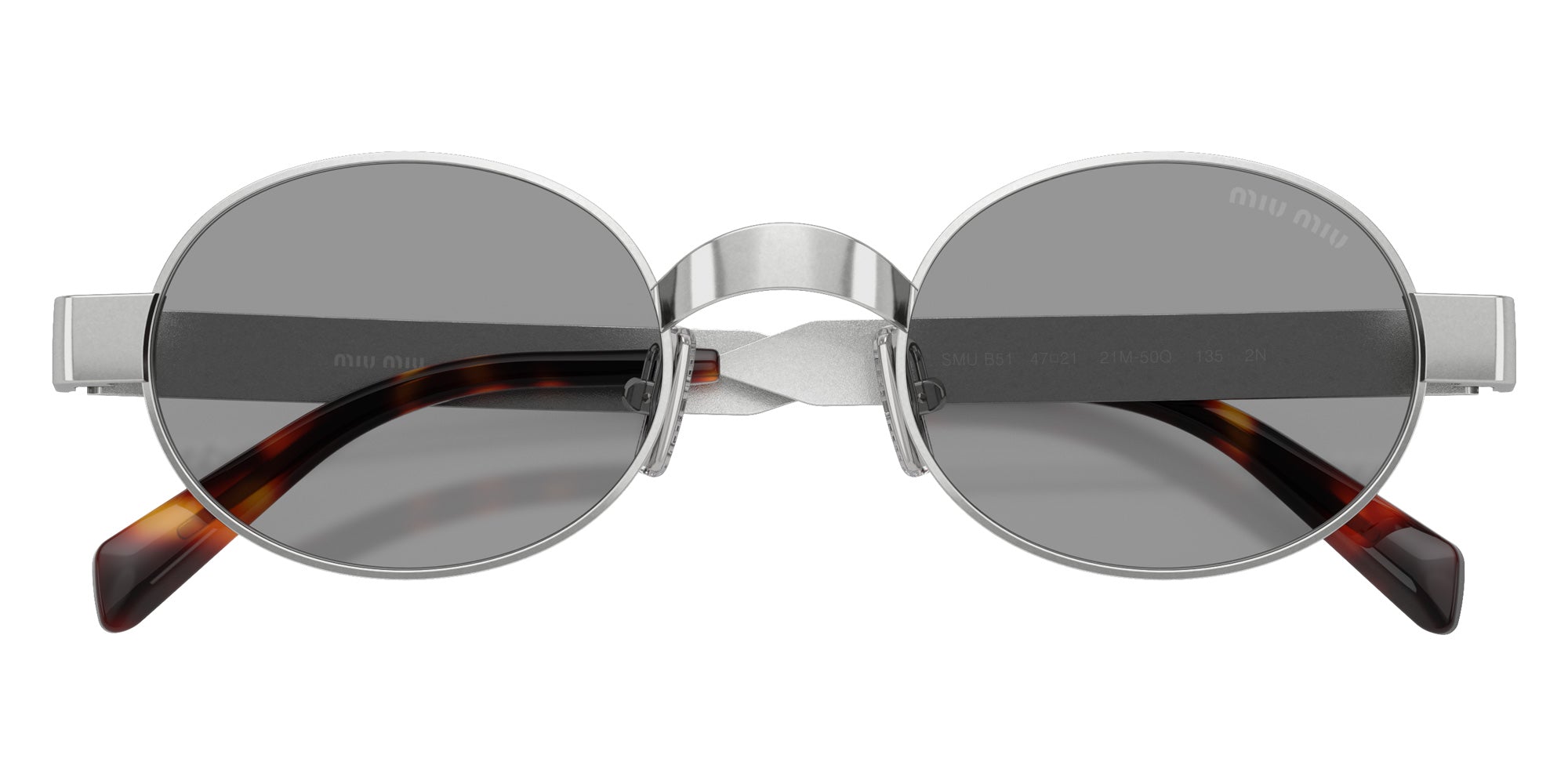 Miu Miu MU B51S 21M50Q 47 - Old Silver #id:mub51s21m50q_s:100120