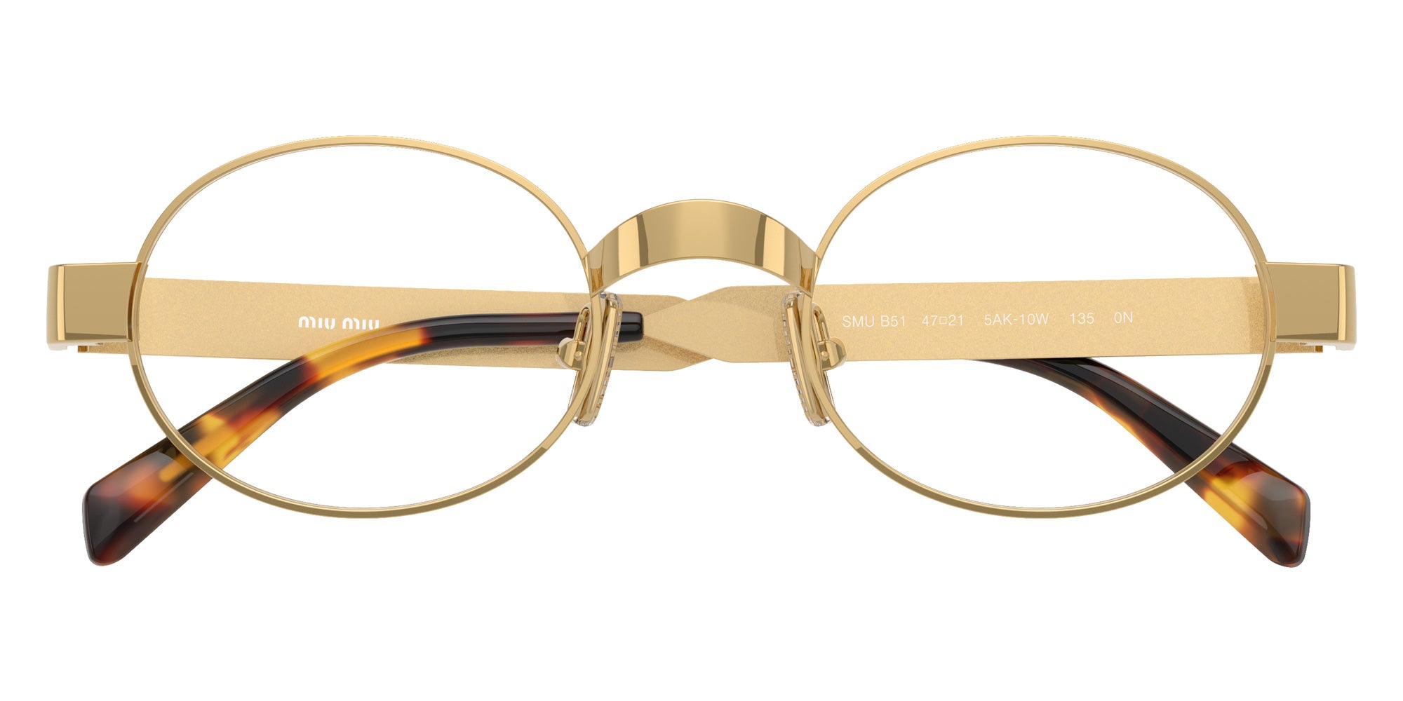 Miu Miu MU B51S 5AK10W 47 - Gold #id:mub51s5ak10w_s:104120