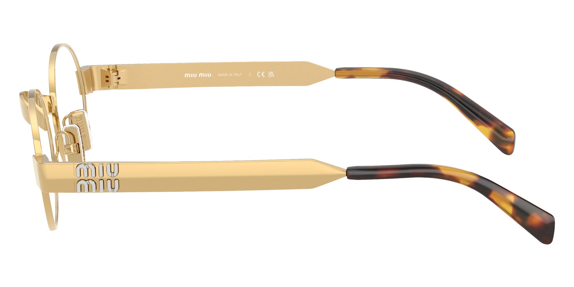 Miu Miu MU B51S 5AK10W 47 - Gold #id:mub51s5ak10w_s:104110