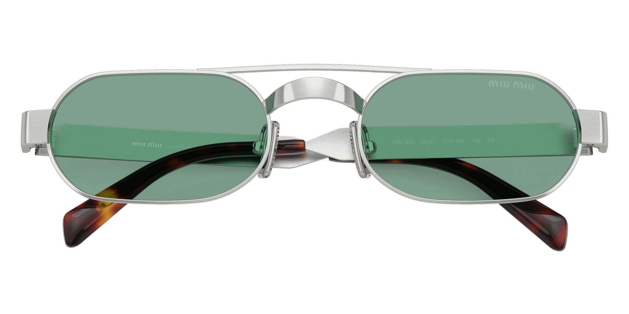 Miu Miu MU B52S 21M40Y 52 - Ancient Silver #id:mub52s21m40y_s:100120