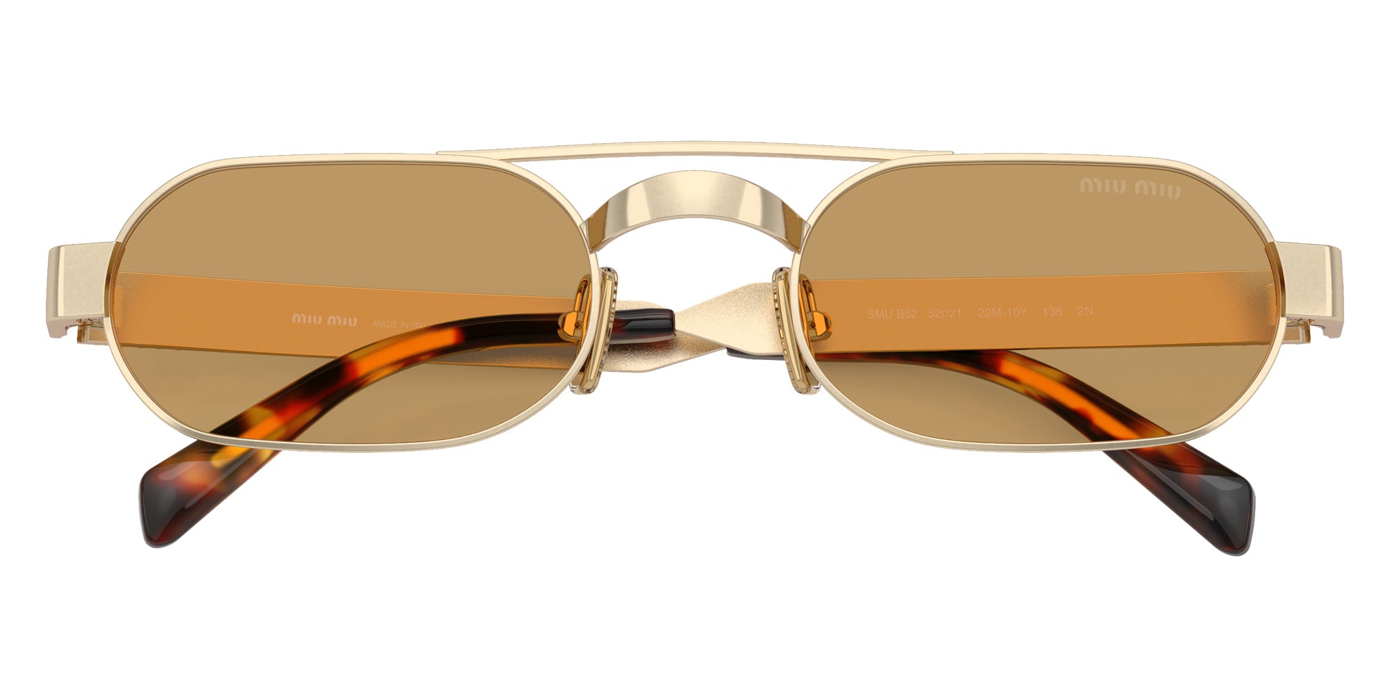 Miu Miu MU B52S 22M10Y 52 - Ancient Gold #id:mub52s22m10y_s:102120