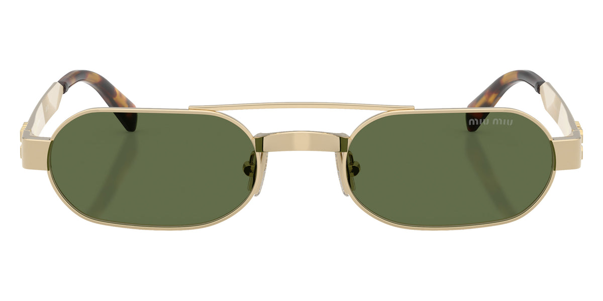 Miu Miu MU B52S ZVN71A 52 - Pale Gold / Dark Green #id:mub52szvn71a_s:100100