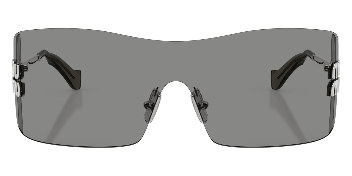Miu Miu MU B53S 1BC81A 144 - Silver / Dark Gray #id:mub53s1bc81a_s:100100