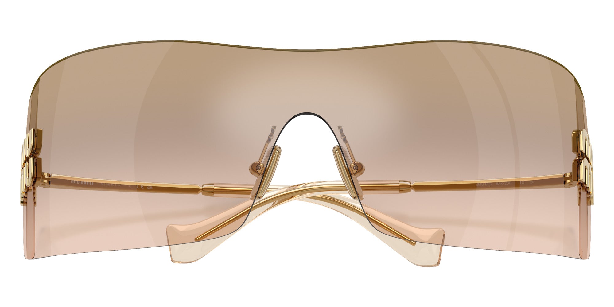 Miu Miu MU B53S 5AK20P 144 - Gold #id:mub53s5ak20p_s:104120