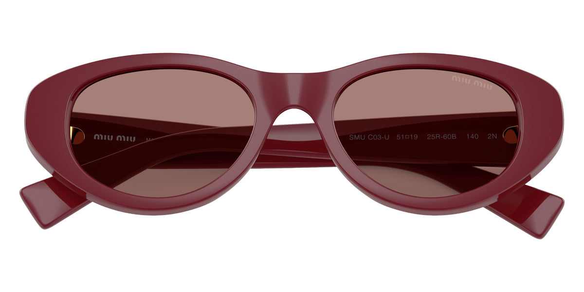 Miu Miu MU C03SU 25R60B 51 - Bordeaux / Light Brown #id:muc03su25r60b_s:106120