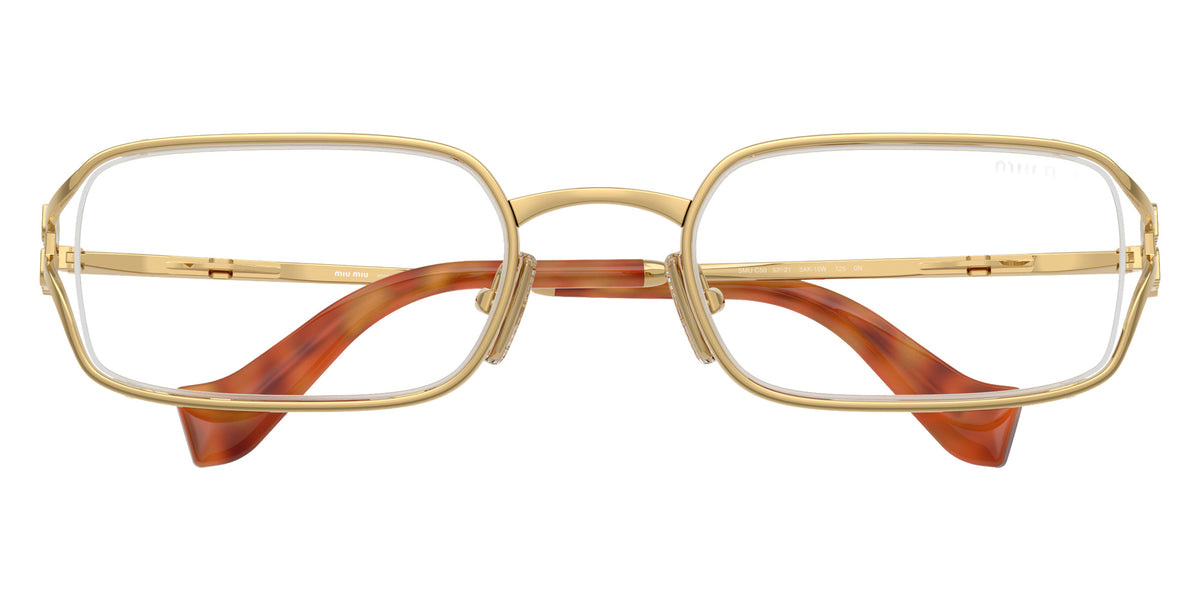 Miu Miu MU C50S 5AK10W 52 - Gold / Clear Blue Light Filter #id:muc50s5ak10w_s:100120