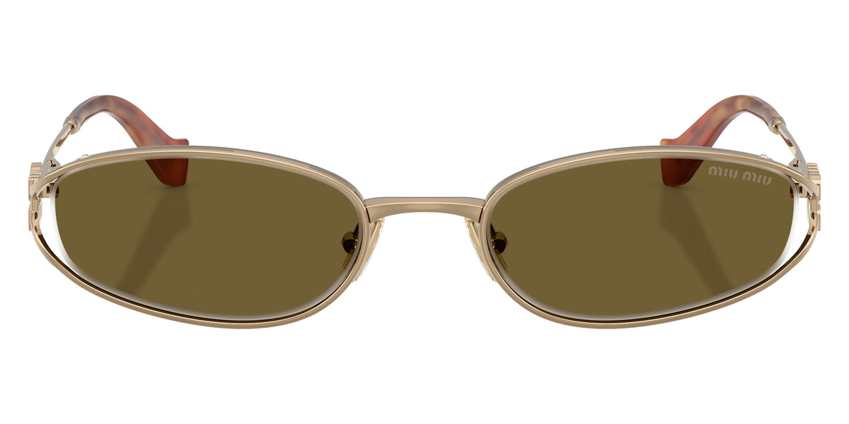 Miu Miu MU C51S 7OE09Z 54 - Old Gold / Dark Brown #id:muc51s7oe09z_s:100100