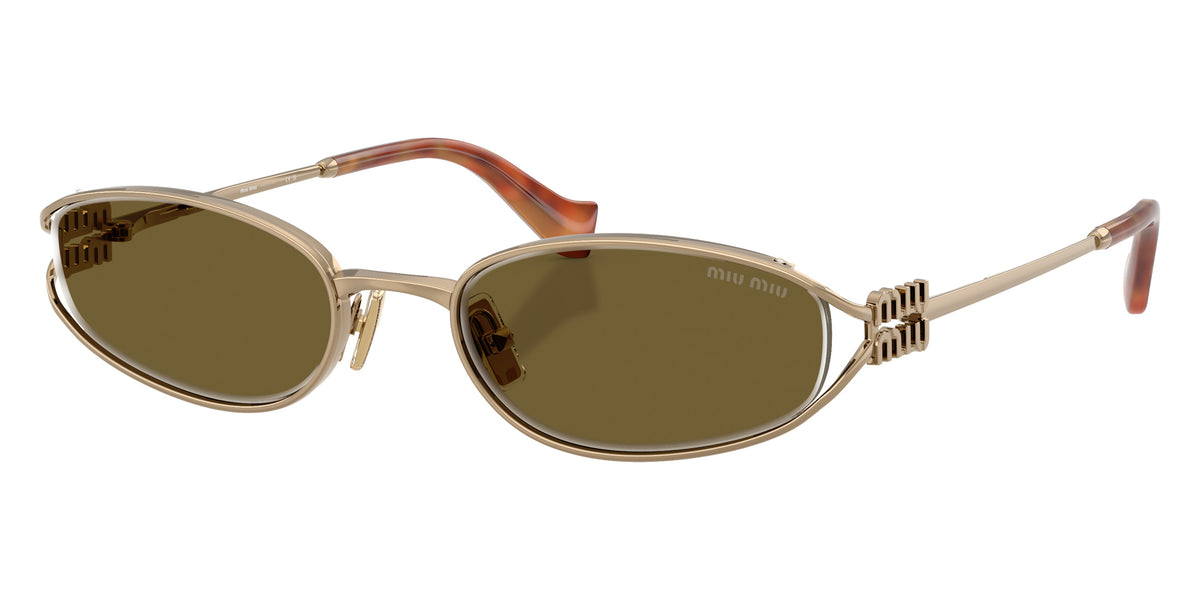 Miu Miu MU C51S 7OE09Z 54 - Old Gold / Dark Brown #id:muc51s7oe09z_s:100105