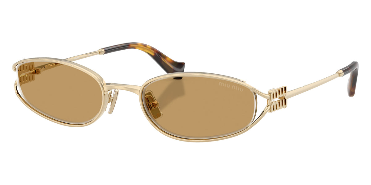 Miu Miu MU C51S ZVN10Y 54 - Pale Gold / Brown #id:muc51szvn10y_s:104105