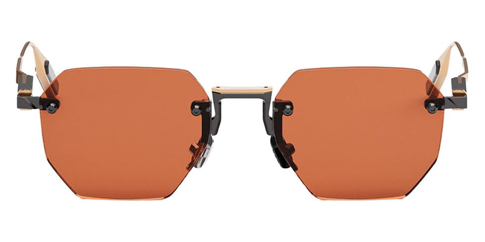 Movitra Sine 01 Sun 52 - Brushed Antique Gun Metal & Polished Light Gold Metal #id:mvtsine01sunbrushedantiquegunmetalpolishedlightgoldmetal_s:102100