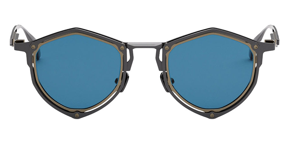 Movitra Trinitas 06 48 - Matte Gun Metal & Blue #id:mvttrinitas06mattegunmetalblue_s:104100