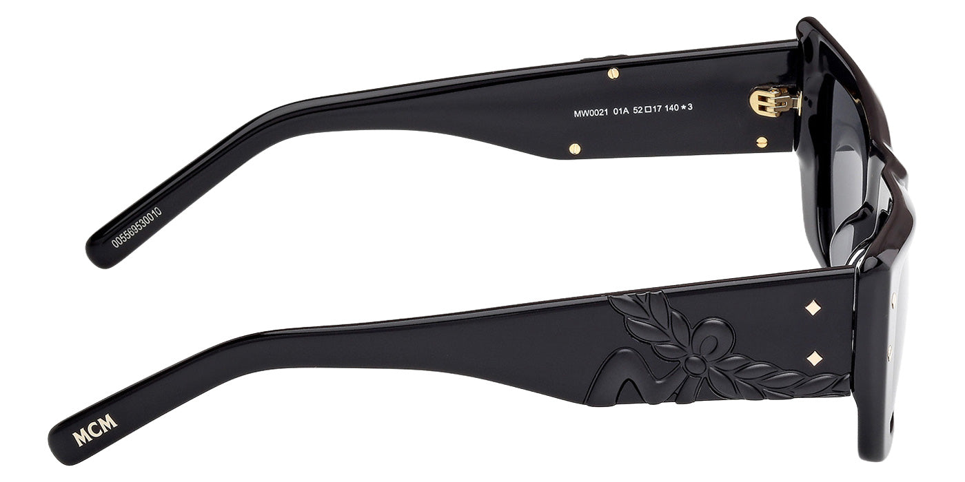 MCM MW0021 01A 52 - Shiny Black / Smoke #id:mw002101a_s:100130