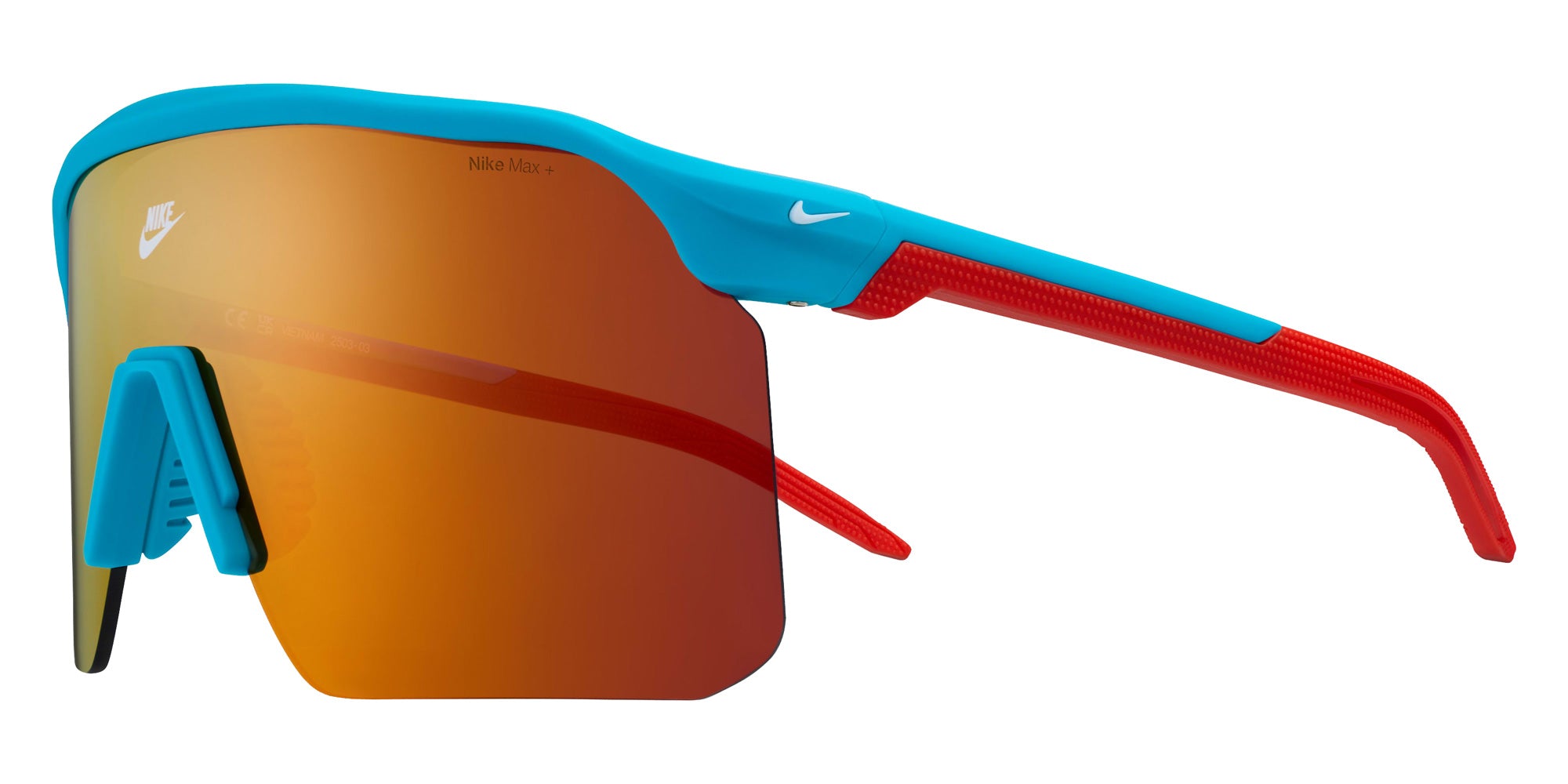 Nike EXPEDITION SHIELD 26 IO1465X 366 61 - Matte Lagoon Blue / Red Mirrored #id:ninikeexpeditionshield26io1465x366_s:100105