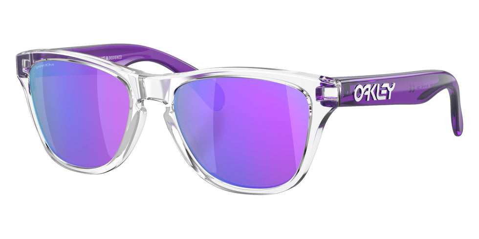 OAKLEY OJ9009 Frogskins��� XXS (Youth Fit) 900903 48 - Clear / Prizm Violet Mirrored #id:oj9009900903_s:102105