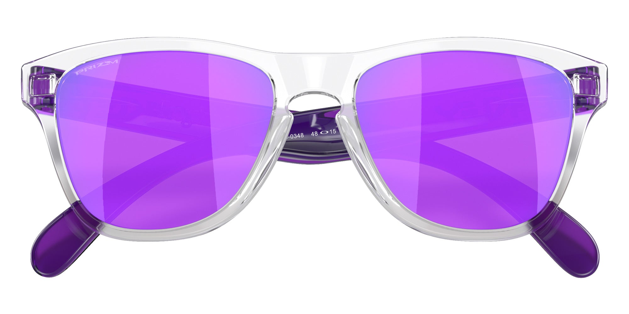 OAKLEY OJ9009 Frogskins��� XXS (Youth Fit) 900903 48 - Clear / Prizm Violet Mirrored #id:oj9009900903_s:102120