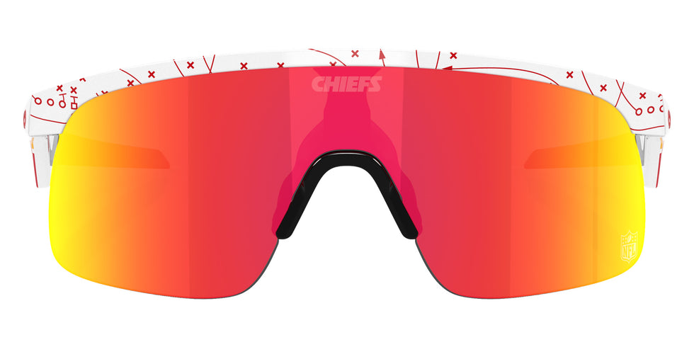OAKLEY OJ9010 Kansas City Chiefs Resistor (Youth Fit) 901037 123 - White / Prizm Ruby Mirrored #id:oj9010901037_s:100100