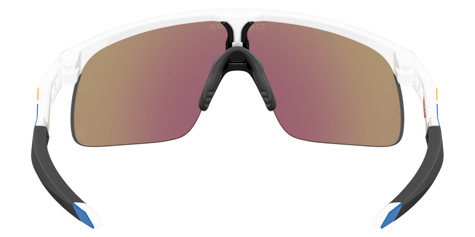 OAKLEY OJ9010 Los Angeles Chargers Resistor (Youth Fit) 901038 123 - White / Prizm Sapphire Mirrored #id:oj9010901038_s:100115