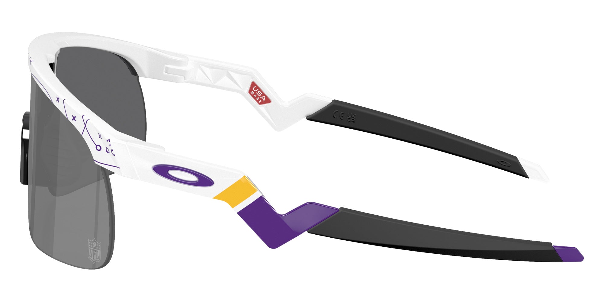 OAKLEY OJ9010 Minnesota Vikings Resistor (Youth Fit) 901040 123 - 25 Play White / Prizm Black Mirrored #id:oj9010901040_s:100110