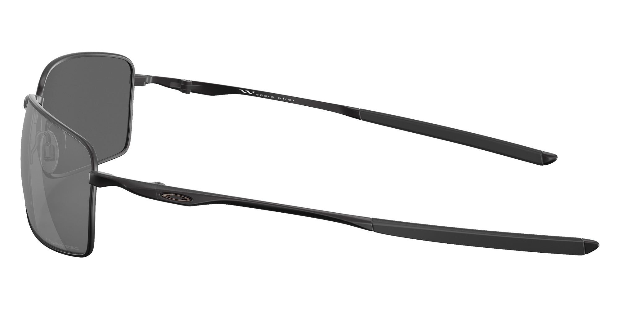 OAKLEY OO4075 Square Wire��� 407505 60 - Matte Black / Black Iridium Polarized Mirrored #id:oo4075407505_s:100110