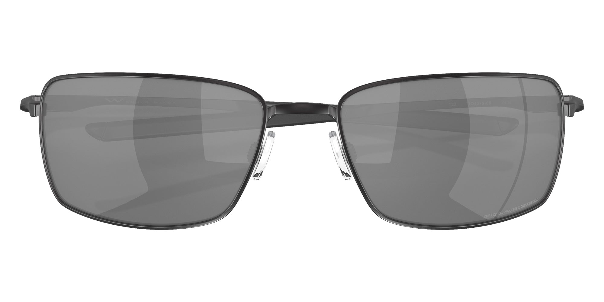 OAKLEY OO4075 Square Wire��� 407505 60 - Matte Black / Black Iridium Polarized Mirrored #id:oo4075407505_s:100120